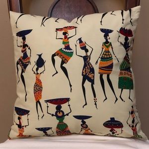 Handcrafted Ankara Print Accent Pillow Cover